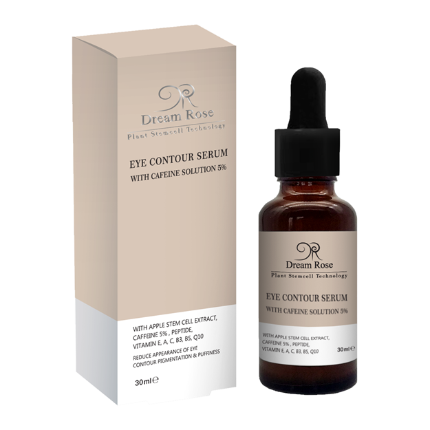 تصویر  سرم دور چشم کافئین %5 دریم رز 30 میل