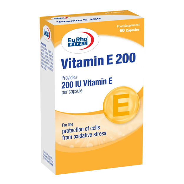 تصویر  کپسول ویتامین E 200 یوروویتال 60 عددی