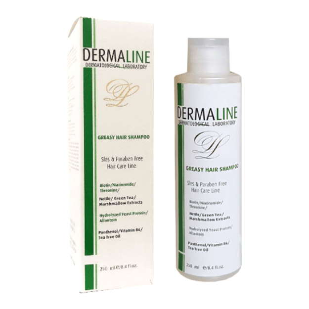 تصویر  شامپو موهای چرب درمالاین 250 ميل