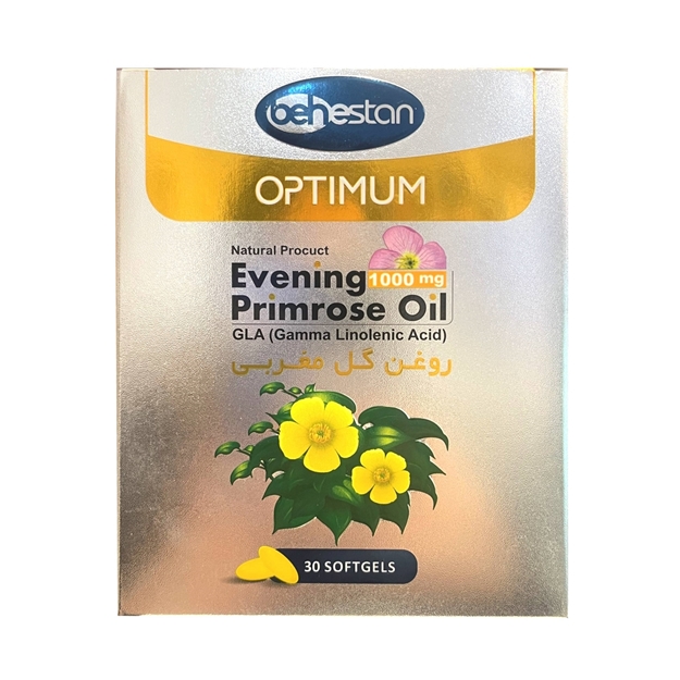 تصویر  سافت ژل روغن گل مغربی بهستان 30 عددی