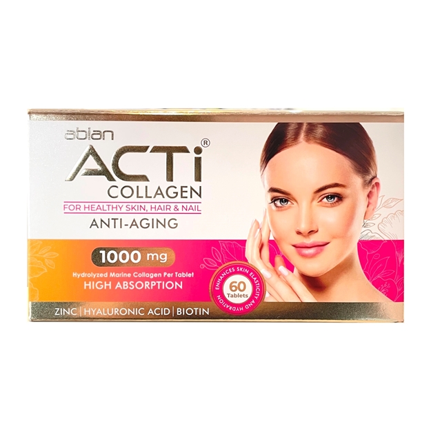 تصویر  قرص اکتی کلاژن ابیان دارو 60 عددی