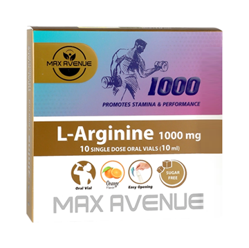 تصویر  ویال خوراکی ال آرژنین 1000 مکس اونیو 10 عددی