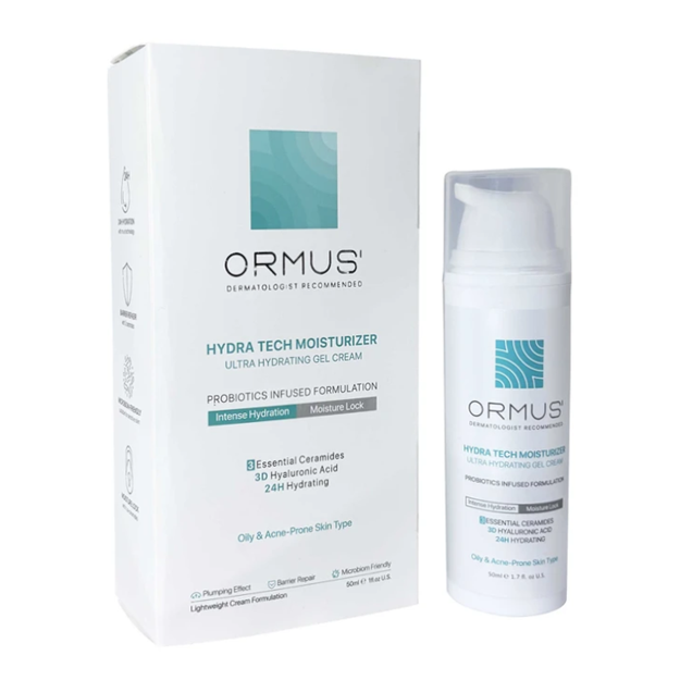 تصویر  ژل کرم آبرسان و مرطوب کننده پوست های چرب و مستعد آکنه اورموس 50 میل