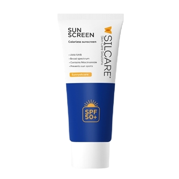 تصویر  کرم ضدآفتاب +SPF50 بی رنگ سیلکر 50 میل