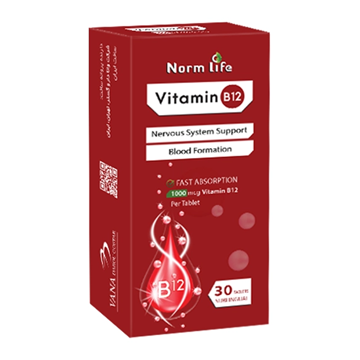 تصویر  قرص زیر زبانی ویتامین B12 نورم لایف 30 عددی