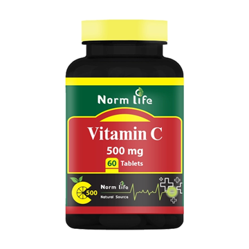 تصویر  قرص ویتامین سی 500 میلی گرم نورم لایف 60 عددی