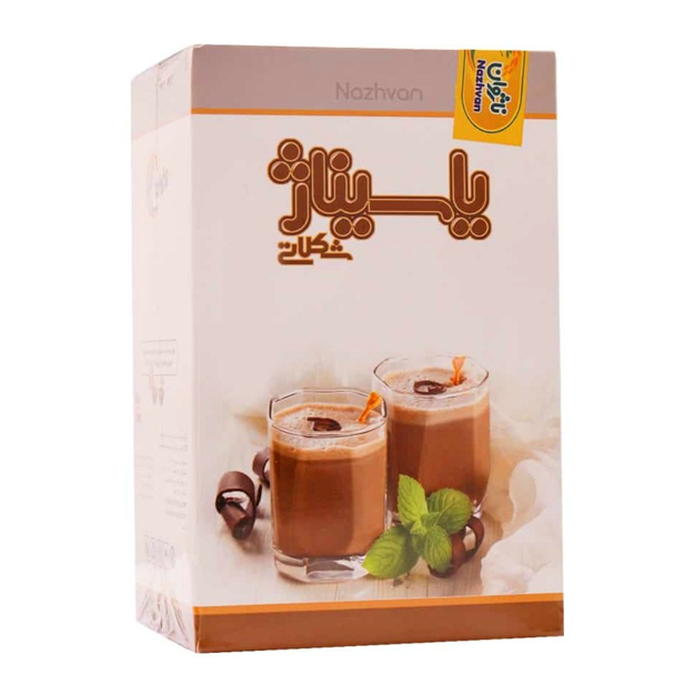 تصویر  ساشه سبوس جو دوسر یاسیناژ طعم شکلاتی ناژوان گیاه 40 عددی