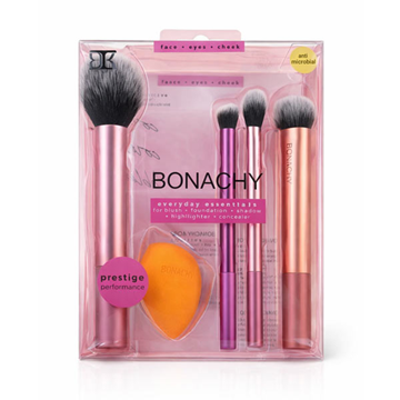 تصویر  ست براش و اسفنج آرایشی بوناچی