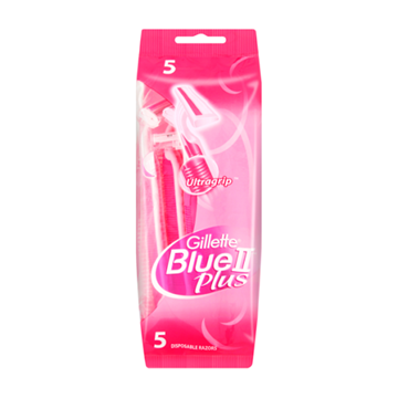 تصویر  تیغ اصلاح دو لبه بانوان BLUE2 PLUS ژیلت 5 عددی