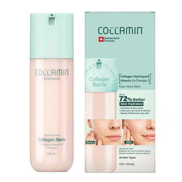 تصویر  کرم مرطوب کننده کلاژن بانک کلامین 125 میل