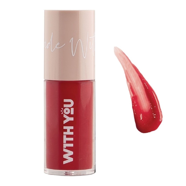 تصویر  تینت کرمی لب و گونه رنگ C2 رزی ویت یو