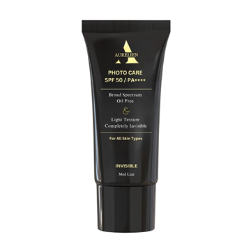 تصویر  کرم ضد آفتاب بی رنگ SPF50 فاقد چربی اورلین 40 میل