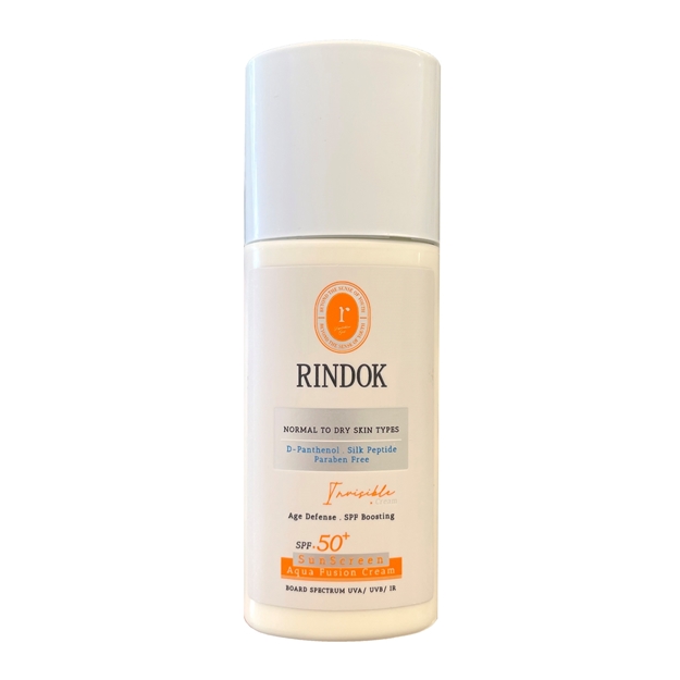 تصویر  کرم ضدآفتاب آکوا فیوژن SPF50 پوست های نرمال تا خشک ریندوک 50 میل
