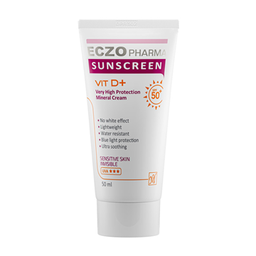 تصویر  کرم ضد آفتاب مینرال بی رنگ SPF50 اگزوفارما مای فارما 50 میل