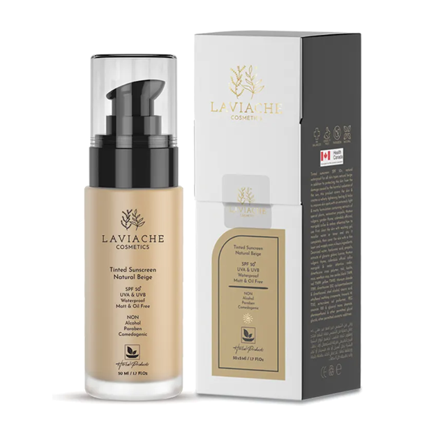 تصویر  کرم ضد آفتاب رنگی SPF50 بژ طبیعی لاویاچه 60 میل