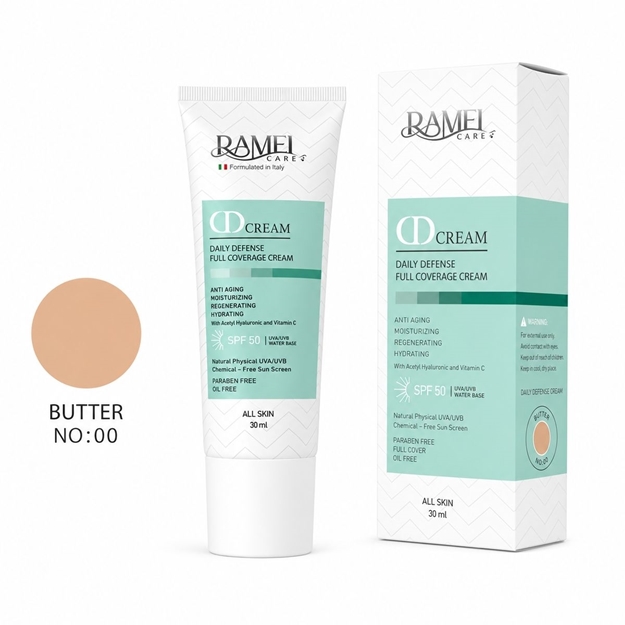 تصویر  دی دی کرم SPF50 با رنگ BUTTER 00 رامل 30 میل