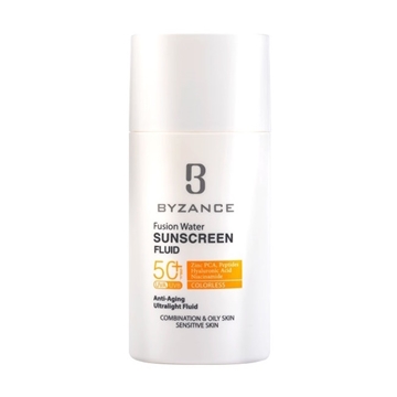 تصویر  فلوئید ضد آفتاب فیوژن واتر SPF50 بی رنگ بیزانس 50 میل