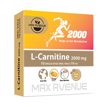 تصویر  ویال خوراکی ال-کارنیتین 2000 مکس اونیو 10 عددی
