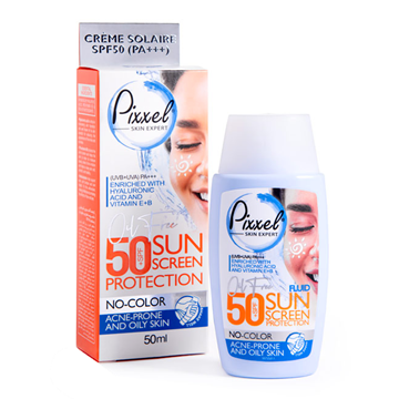 تصویر  کرم ضد آفتاب بی رنگ SPF50 پوست مختلط و چرب پیکسل 50 میل