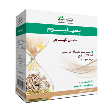 تصویر  ساشه پسیلیوم بدون طعم ایران داروک 7 عددی