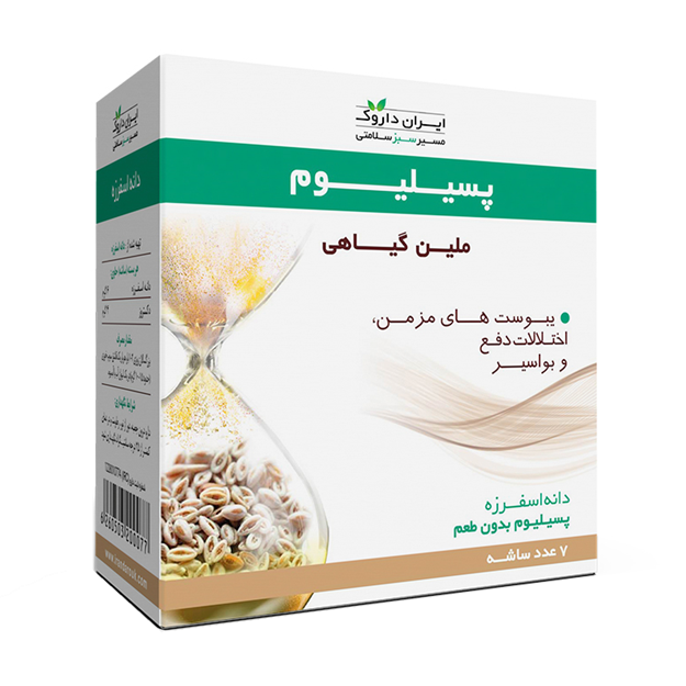 تصویر  ساشه پسیلیوم بدون طعم ایران داروک 7 عددی