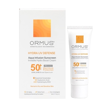 تصویر  کرم ضد آفتاب آبرسان SPF50 پوست نرمال تا خشک اورموس 50 میل